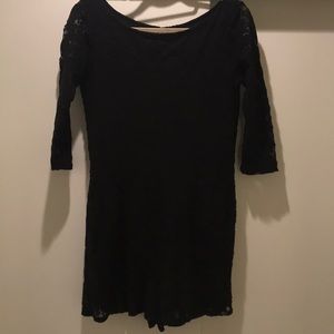 Black lace romper